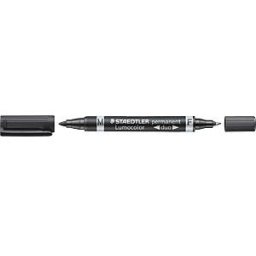 STAEDTLER 348SW - Permanent duo / F 0.6 mm & M 1.5 mm / black