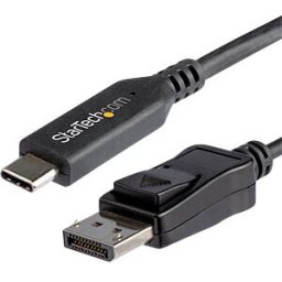 STARTECH.COM ST CDP2DP146B - USB-C connector to DP connector, DP 1.4, 8K 30 Hz, 1.8 m