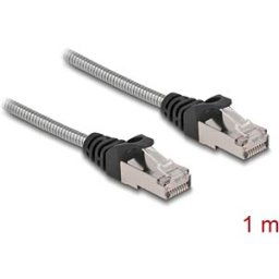 DELOCK 80108 - RJ45 Cable Cat.6A U/FTP with metal jacket 1 m
