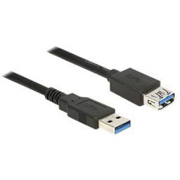 DELOCK 85054 - Extension USB3.0 male>USB3.0 fem.1.0m black