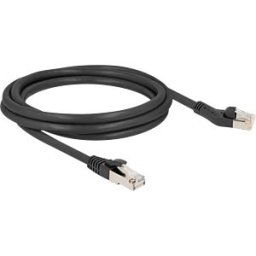 DELOCK 80753 - RJ45 Network Cable Cat.8.1 S/FTP plug 45° left angled to plug st