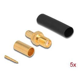 DELOCK 90045 - RP-SMA Buchse zum Crimpen LMR200