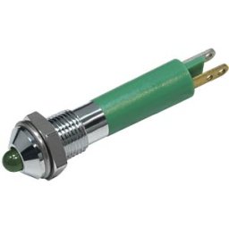 CML TECHNOLOGIES 19080255 - LED signal light, green - ultra-bright, 12 VAC/VDC, 8 mm, 1300 m