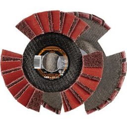 RHODIUS RHO 209504 - Non-woven lamellar grinding disc, stainless steel, 125 mm