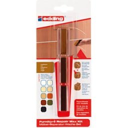EDDING 8901-4602 - Walnut furniture repair wax kit