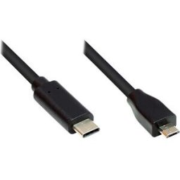 GOOD CONNECTIONS GC M0125 - USB 2.0 cable, C-male < micro B-male, CU, black, 5 m