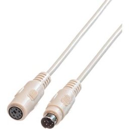 ROLINE 11015618 - PS/2 cable, plug to socket, 1.8 m