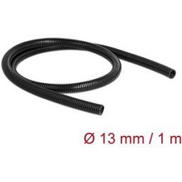 DELOCK 60457 - Cable protection sleeve 1 m x 13 mm black