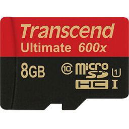 TS8GUSDHC10U1 - MicroSDHC memory card 8GB, Transcend Class 10 UHS-I.