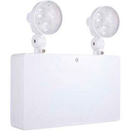 OPTONICA OPT WW7208 - LED emergency light, twin-spot 3 W, emergency lighting, 6000 K,