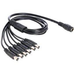 DELOCK 83289 - DC splitter 5.5 x 2.1 mm 1 x socket > 6 x plug
