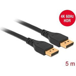 DELOCK 85912 - DisplayPort 1.4 cable, ma. > ma., 4K@60Hz, 5 m