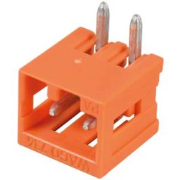 WAGO 734-262 - Print pin header, mini, RM 3.81, angled, 2-pin