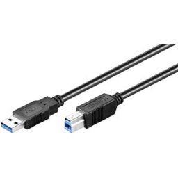 GOOBAY USB3 AB 025 SW - USB3 cable,SUPER-SPEED, A plug>B plug 0.25m,black