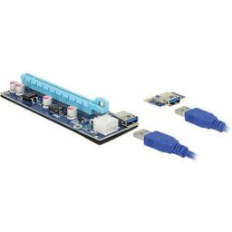 DELOCK 41426 - Delock Riser card PCIe x1 > PCIe x16 mit 60 cm USB cable