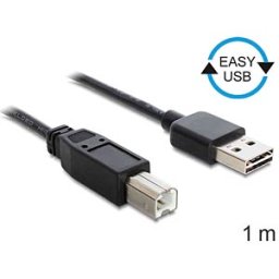 DELOCK 83358 - Easy USB 2.0 A > B plug/plug 1.0 m