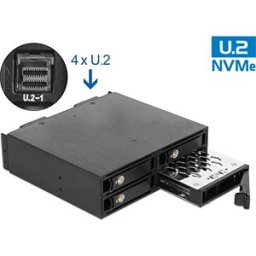 DELOCK 47235 - Mobile rack 5.25 for 4 x 2.5 U.2 NVMe SSD, lock