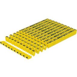 DELOCK 18303 - Cable Marker Clips A-Z yellow 260 pieces