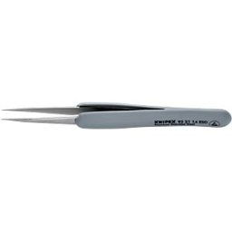 KNIPEX KN 92 21 14 ESD - Precision tweezers with rubberised handle ESD, 130 mm