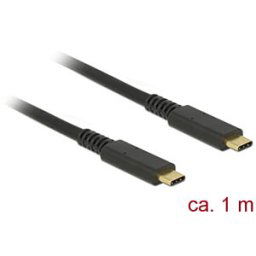DELOCK 85207 - USB 3.1 cable Type-C to Type-C, coaxial, 1 m