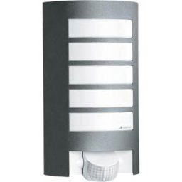 STEINEL 657819 - Wall light fixture, L12S, E27, anthracite, IP44, sensor