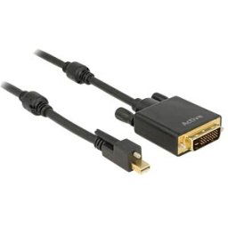 DELOCK 83727 - Adapter cable, mini DP 1.2 male to DVI 24+1 male, 3 m