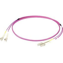 EFB-ELEKTRONIK EFB O0319FT15 - Duplex Jumper LC-LC 50/125µ, OM4, erika violet, 15m