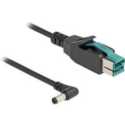 DELOCK 80611 - PoweredUSB cable, 12 V > DC 5.5 x 2.5 mm, angled, 3 m