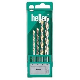 HELLER BOHRERSATZ A-4 - Universal drill bit set, four-piece, 5/6/8/10 mm