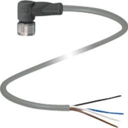 PEPPERL+FUCHS V1-W-2M-PUR - SAL M12, 4-pin, 2 m, Cable connector, angled
