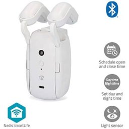 NEDIS N BTMC10WT1PC - Curtain control, Bluetooth, for rod rail