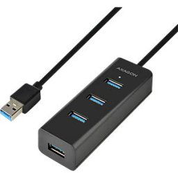 AXAGON AXG HUE-S2BL - USB 3.0, 4-port hub, 4xA USB-A cable, 120 cm