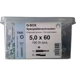 REISSER SCHRAUBENTECHNIK Q200 TX 5,0X60 - Q200 Plus chipboard-srew-Box TX, PT