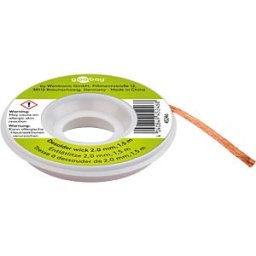GOOBAY GB 45246 - Desoldering wire, copper, 2 mm x 1.5 m