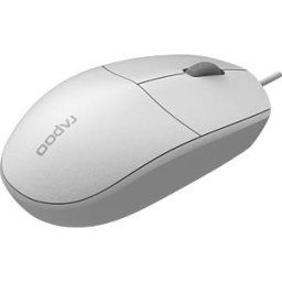 RAPOO N100 WS - Mouse, wired, USB, white