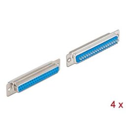 DELOCK 66715 - D-Sub 37 Pin Buchse Metall, Lötversion, 4 Stück