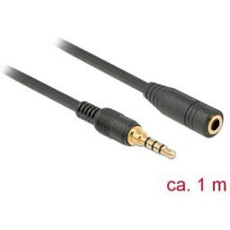 DELOCK 85629 - Jack Extension Cable 3.5 mm 1 m