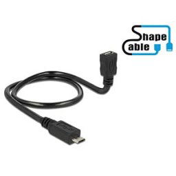 DELOCK 83925 - Cable USB2.0 Micro-B male>USB2.0 Micro-B female OTG ShapeCable0.
