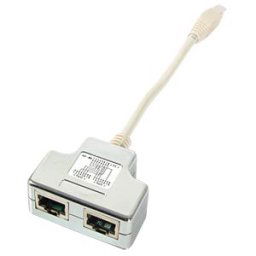 FREI RJ45 VERTEILER 6 - Port doubler - 2x RJ45 jack, 1x plug Cat6