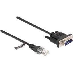 DELOCK 88008 - Cable RJ45 male / serial RS-232 D-Sub 9 male, 0.3 m