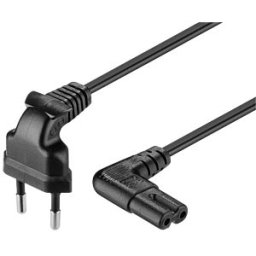 FREI ADC 300 SW GG - Power cord, Europlug, black, 3.0 m, angled,