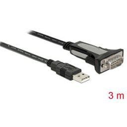 DELOCK 65962 - Adapter cable USB-a to serial RS232 / DB9 3 m.