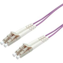 ROLINE 21158855 - Patch cable FO duplex 50/125µm LC/LC OM4, violet, 5m