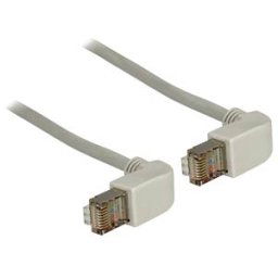 DELOCK 83511 - 1,0m Cat.5e SFTP, RJ45, angulated / angulated