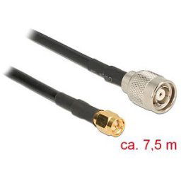 DELOCK 89512 - HF antenna cable, RP-TNC connector > SMA connector, 7.5 m