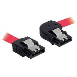 DELOCK 82606 - Cable SATA 30cm red re/ge Metall