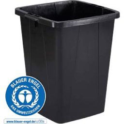 DURABLE DURABIN ECO 90 S - Waste container 90 l, black, without lid