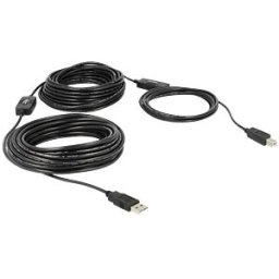 DELOCK 83557 - USB 2.0 A > B plug/plug active 20 m