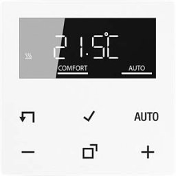 JUNG JG BTA1791WW - Bluetooth room thermostat, alpine white