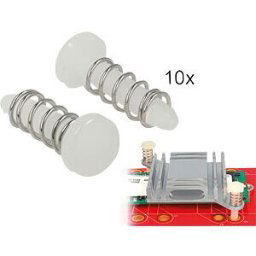 DELOCK 18272 - Snap Rivet for heat sink, set 10 pieces, white